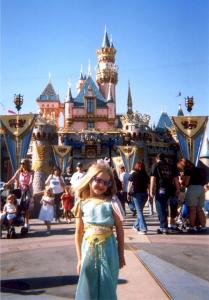 Brianna in Front of the Sleeping Beauty Castle