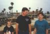 Stens, Dad & Sheldon in Newport Beach