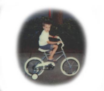 Stens on His First Bike