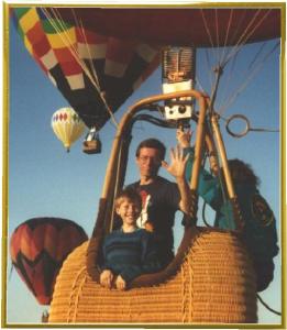 Dad & Stens on the Hot Air Balloon