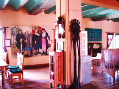 Lounge and Famous Art at the La Posada Hotel in Winslow, Arizona